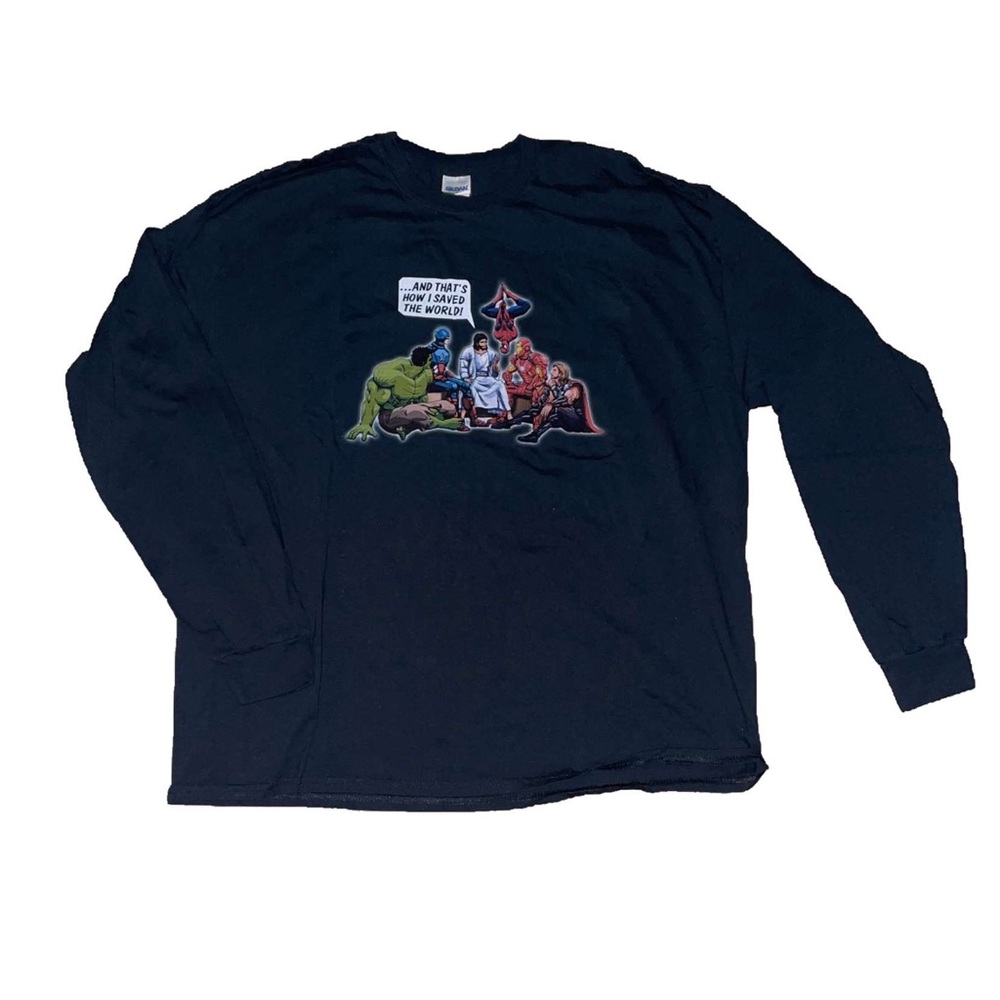 Vintage Jesus Superhero T